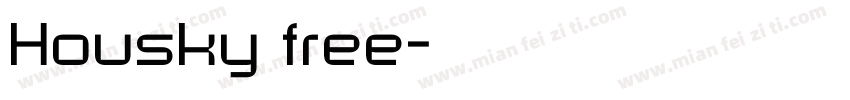 Housky free字体转换